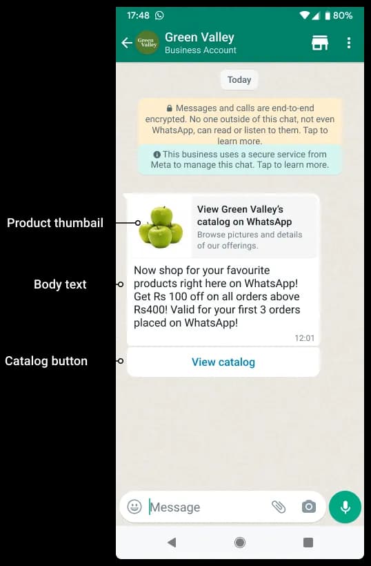 Catalogue Products View